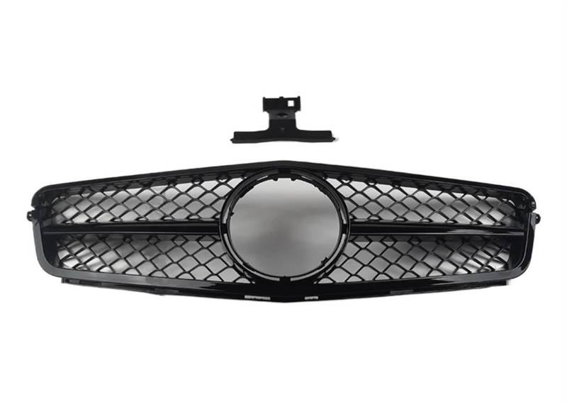 Haube Mesh Kühlergrill Für Benz Für C C43 W204 2007 2008 2009 2010 2011 2012 2013 2014 Für AMG C43 Diamant Front Stoßstange Kühlergrill Einlass Grill Mitte Haube Mesh(Type A Black) von QIFANB