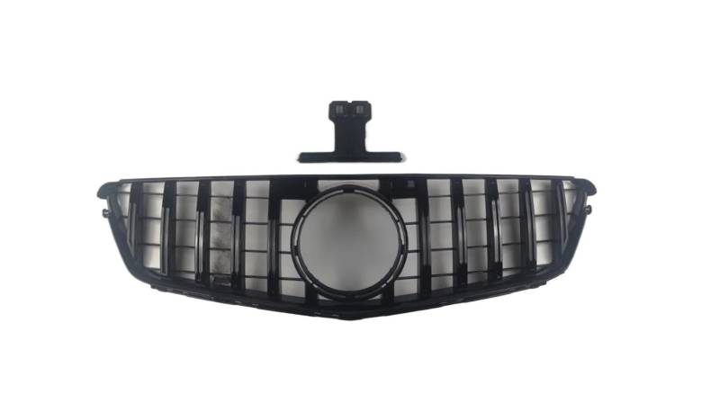 Haube Mesh Kühlergrill Für Benz Für C C43 W204 2007 2008 2009 2010 2011 2012 2013 2014 Für AMG C43 Diamant Front Stoßstange Kühlergrill Einlass Grill Mitte Haube Mesh(Type B Glossy Black) von QIFANB