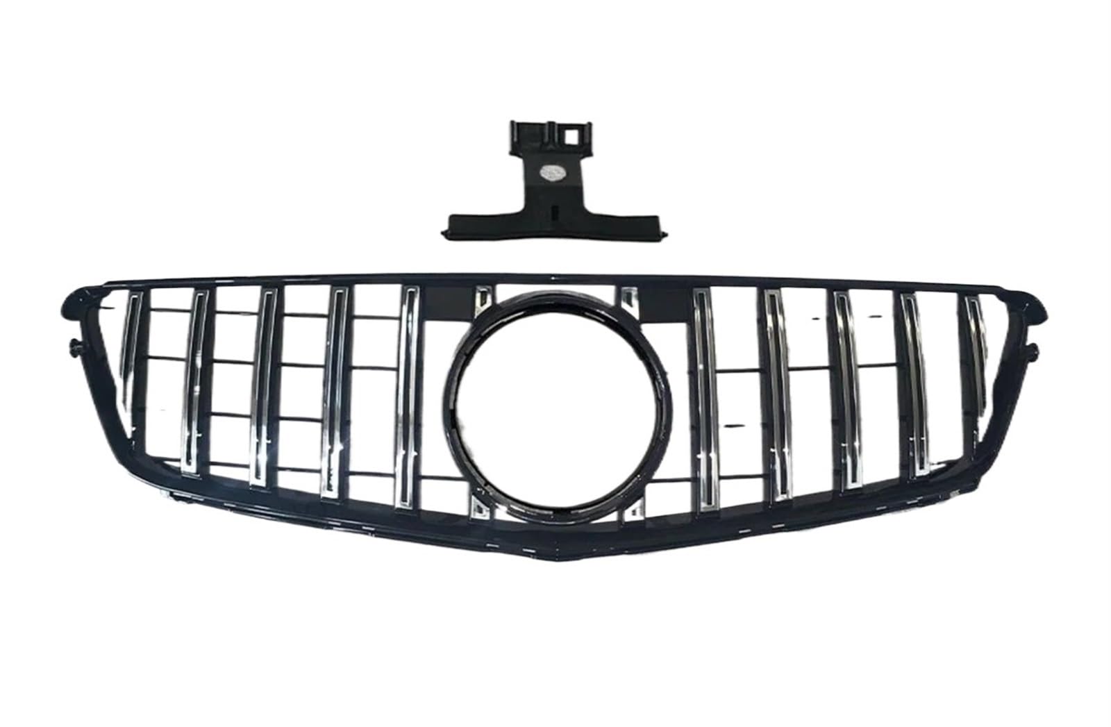 Haube Mesh Kühlergrill Für Benz Für C C43 W204 2007 2008 2009 2010 2011 2012 2013 2014 Für AMG C43 Diamant Front Stoßstange Kühlergrill Einlass Grill Mitte Haube Mesh(Type B Silvery) von QIFANB