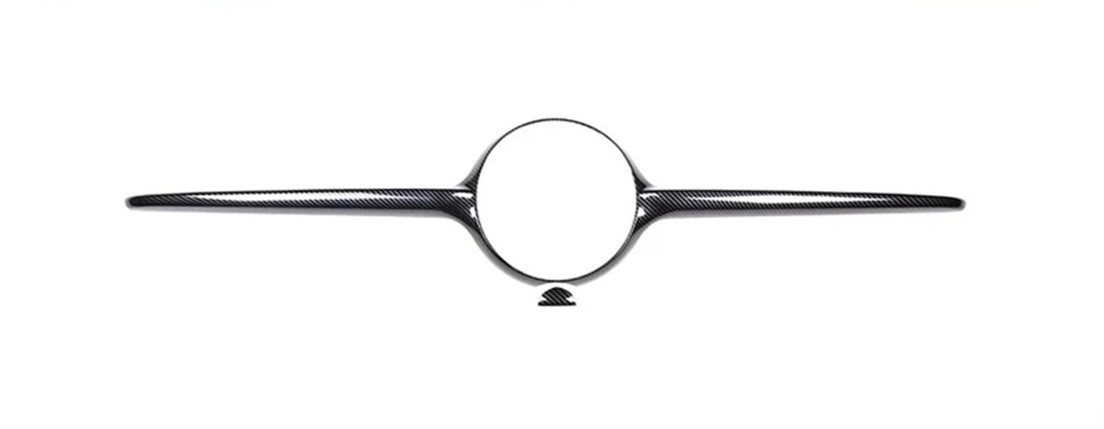 Haube Mesh Kühlergrill Für Benz Für C-Klasse W206 2022 Auto Frontstoßstange Kühlergrill Zierleiste Grill Dekoration Streifenabdeckung Autozubehör(Kohlefaser-Optik) von QIFANB