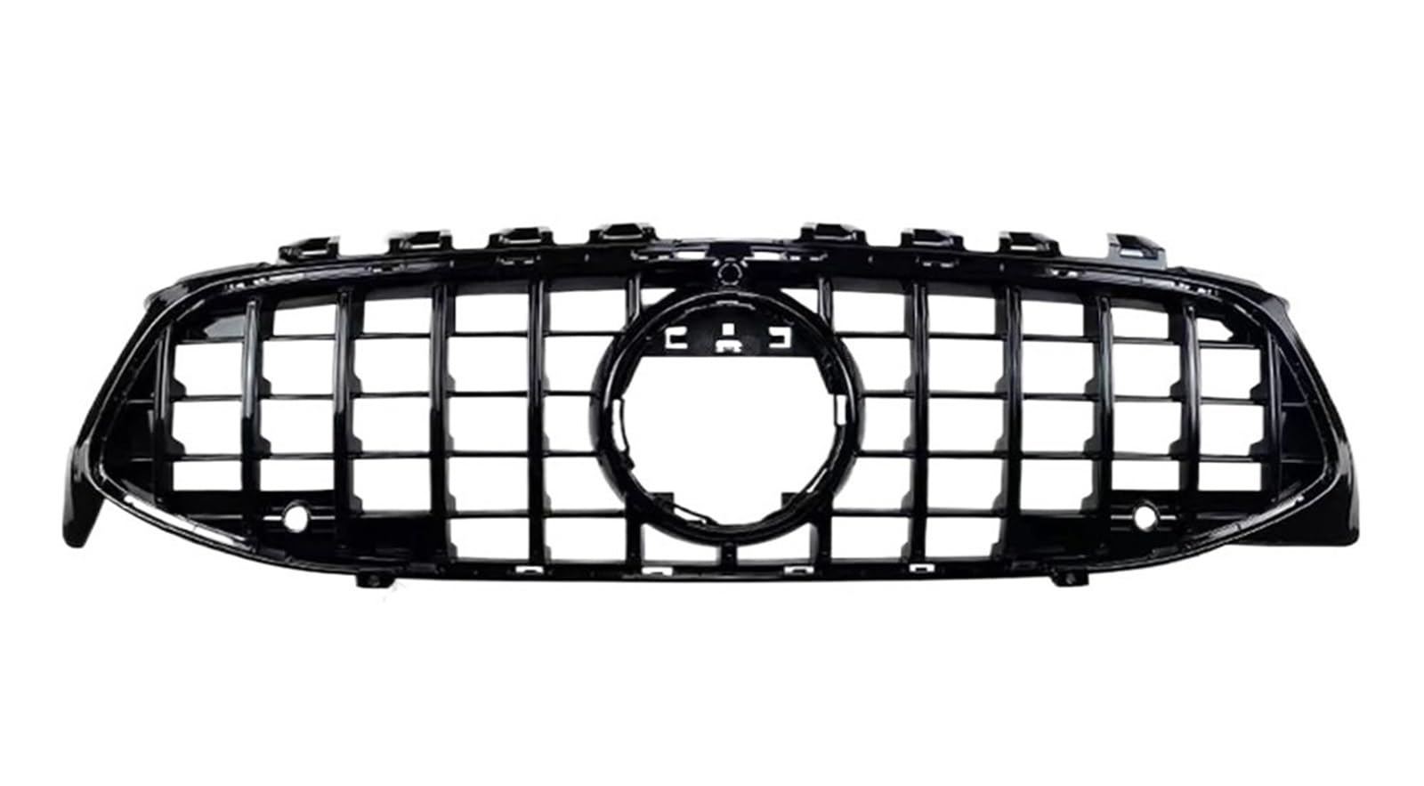 Haube Mesh Kühlergrill Für Benz Für CLA C118 2019 2020 2021 Diamant Center Front Einlass Grille Racing Haube Grill Haube Mesh Refit Tuning Teil(Type A Black) von QIFANB