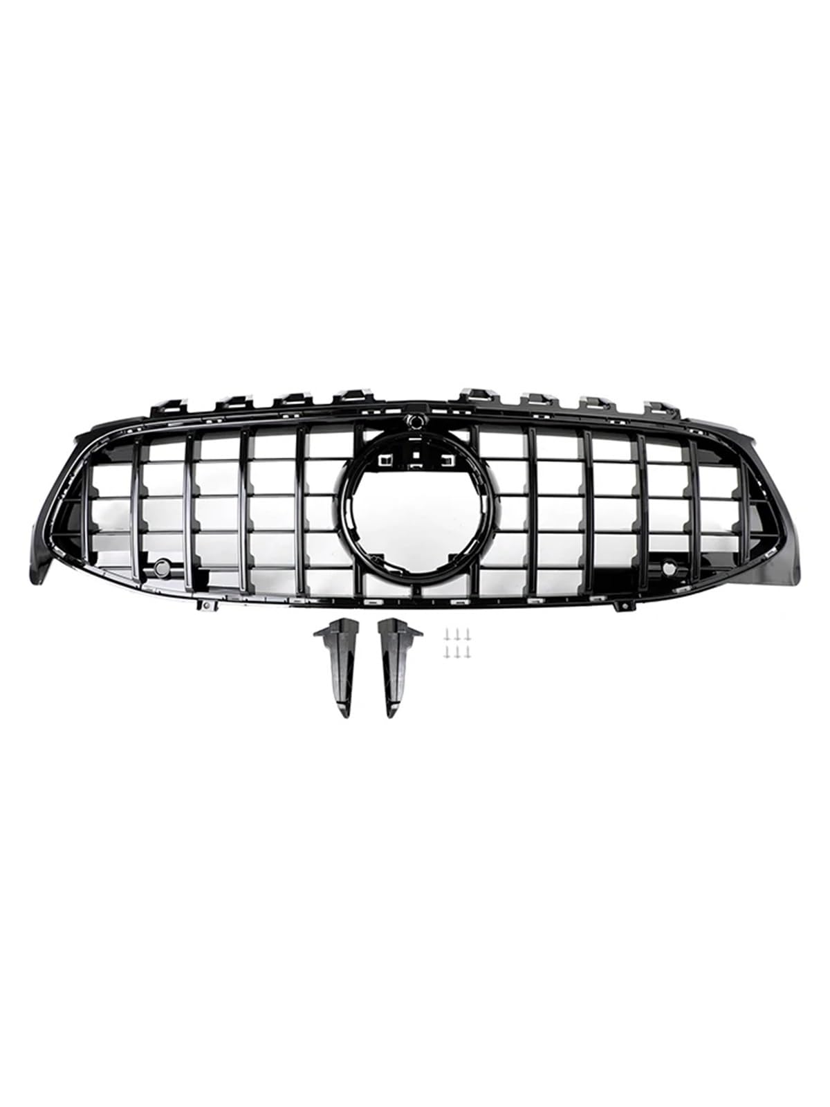 Haube Mesh Kühlergrill Für Benz Für CLA-Klasse W118 C118 2020 2021 2022 2023 2024 Schwarz Front Stoßstange Grille Grill von QIFANB