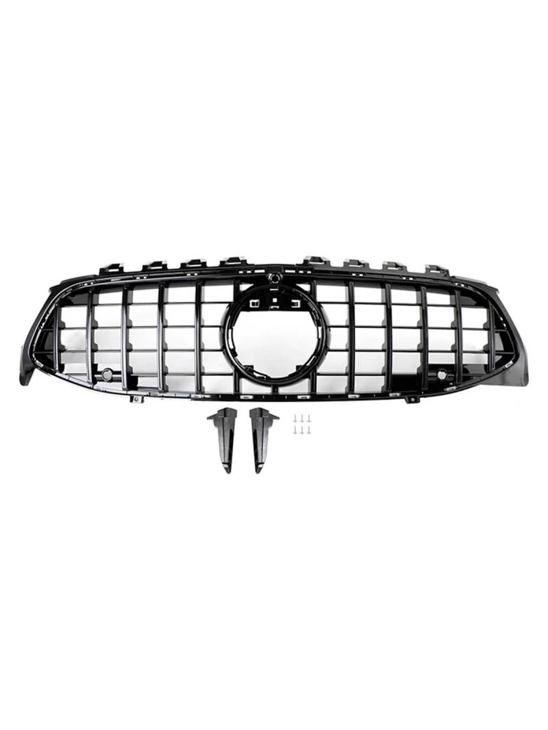 Haube Mesh Kühlergrill Für Benz Für CLA-Klasse W118 C118 2020 2021 2022 2023 2024 Schwarz Front Stoßstange Grille Grill von QIFANB