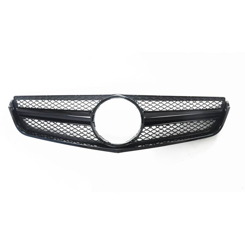 Haube Mesh Kühlergrill Für Benz Für E-Coupe 2 Türer W207 2009 2010 2011 2012 2013 E250 E350 E500 Obere Stoßstangenhaube Mesh Frontgrill Grill(Schwarz) von QIFANB