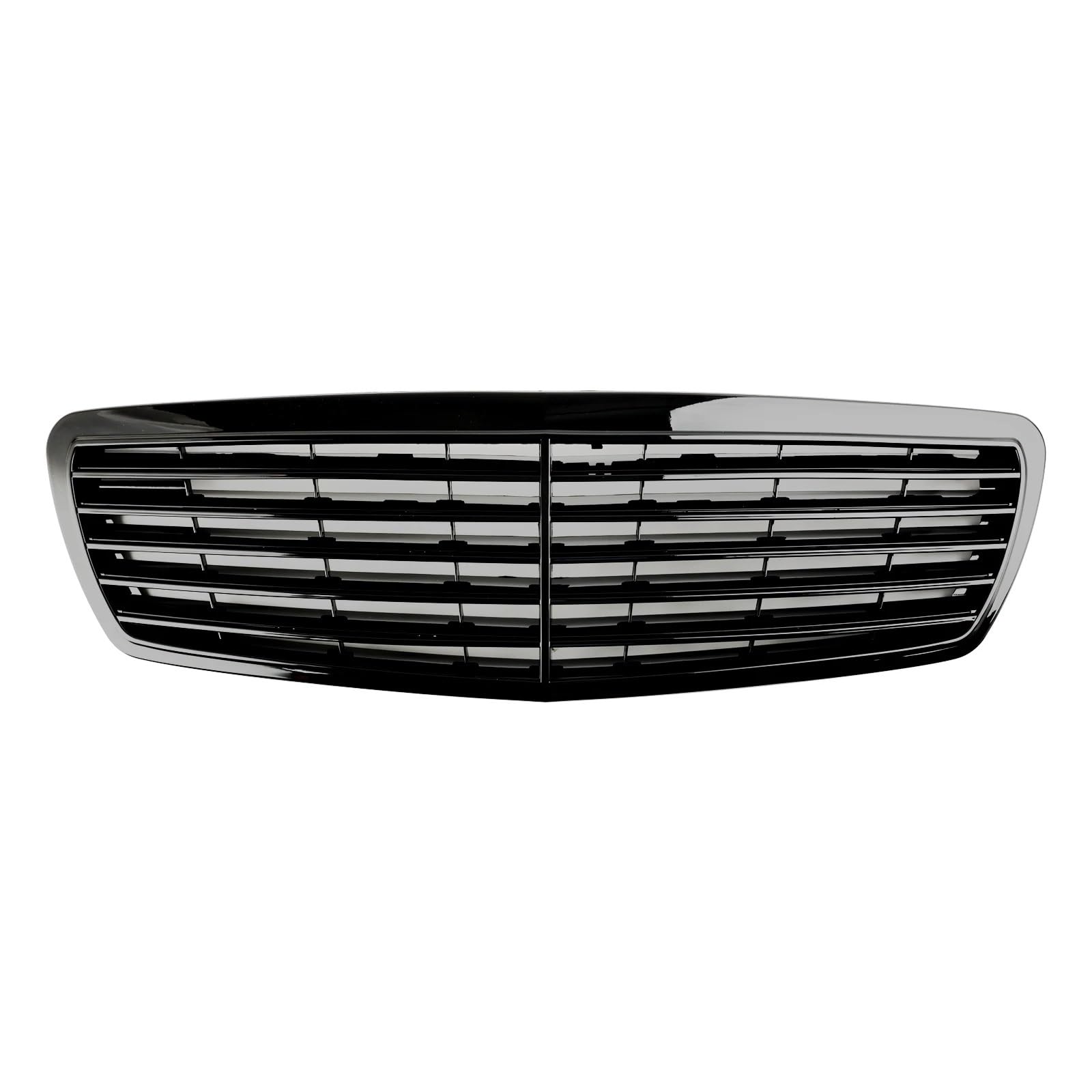 Haube Mesh Kühlergrill Für Benz Für E-Klasse W211 E320 E350 E55 Für AMG 2002 2003 2004 2005 2006 Frontgrill Grille Stoßstangengrill von QIFANB