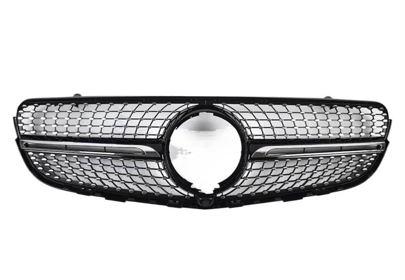 Haube Mesh Kühlergrill Für Benz Für GLC Coupe C253 X253 2015 2016 2017 2018 2019 2020 2021 2022 2023 Front Kühlergrill Einlass Gitter Grill Trim Mittleren Mesh(15-19 Diamond Black) von QIFANB