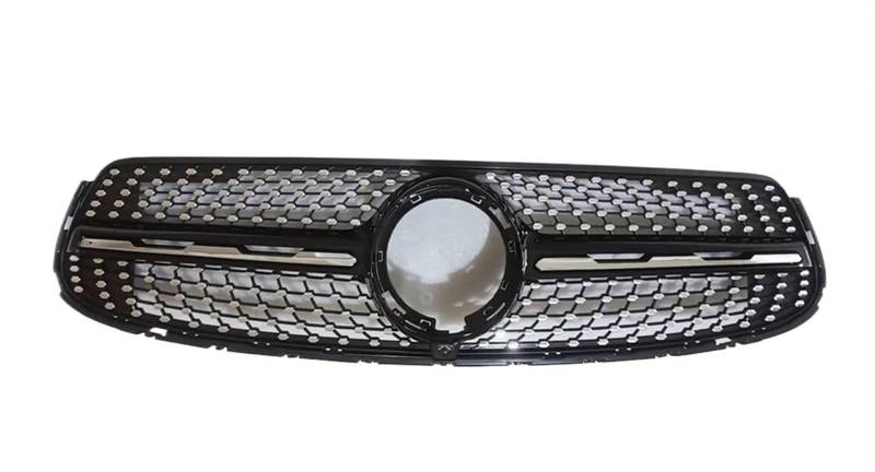 Haube Mesh Kühlergrill Für Benz Für GLC Coupe C253 X253 2015 2016 2017 2018 2019 2020 2021 2022 2023 Front Kühlergrill Einlass Gitter Grill Trim Mittleren Mesh(20-23 Diamond Black) von QIFANB