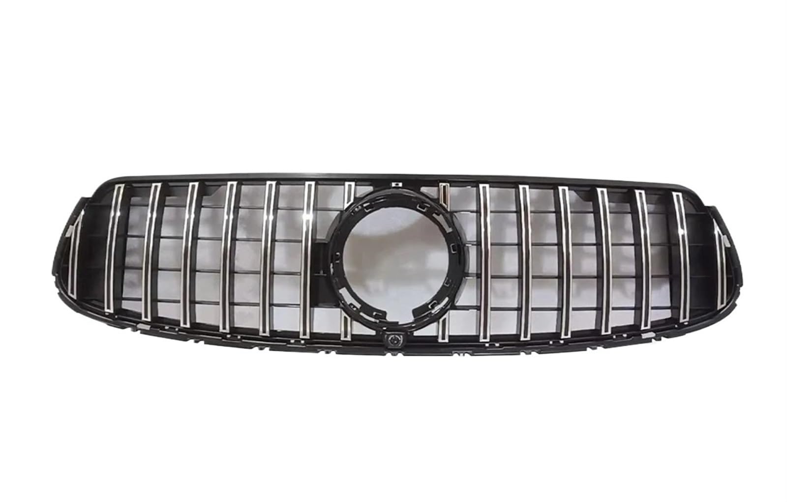Haube Mesh Kühlergrill Für Benz Für GLC Coupe C253 X253 2015 2016 2017 2018 2019 2020 2021 2022 2023 Front Kühlergrill Einlass Gitter Grill Trim Mittleren Mesh(20-23 Type A Silver) von QIFANB