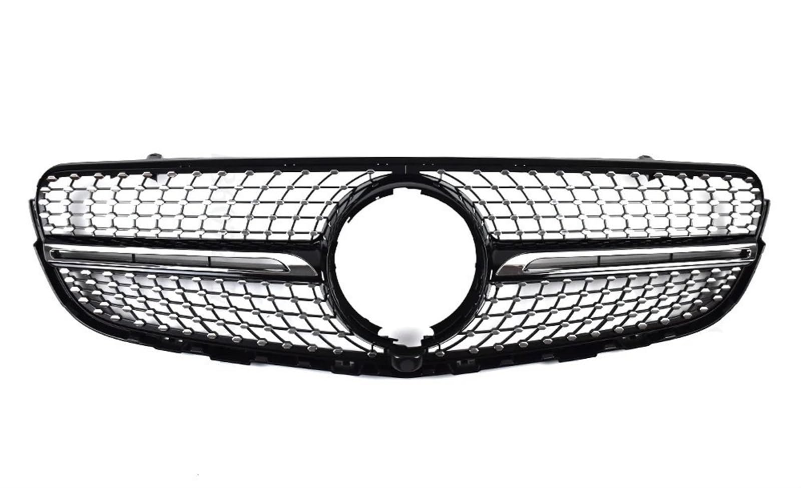 Haube Mesh Kühlergrill Für Benz Für GLC X253 200 220 260 300 350 2015 2016 2017 2018 Diamant Front Stoßstange Grille Grill Mesh Tuning(Diamond Black) von QIFANB