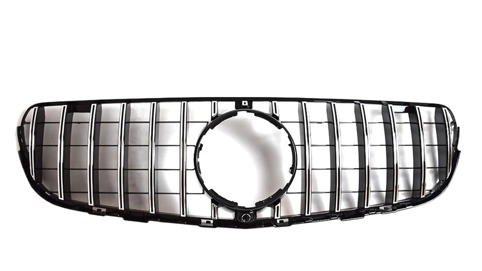 Haube Mesh Kühlergrill Für Benz Für GLC X253 200 220 260 300 350 2015 2016 2017 2018 Diamant Front Stoßstange Grille Grill Mesh Tuning(Type A Silvery) von QIFANB