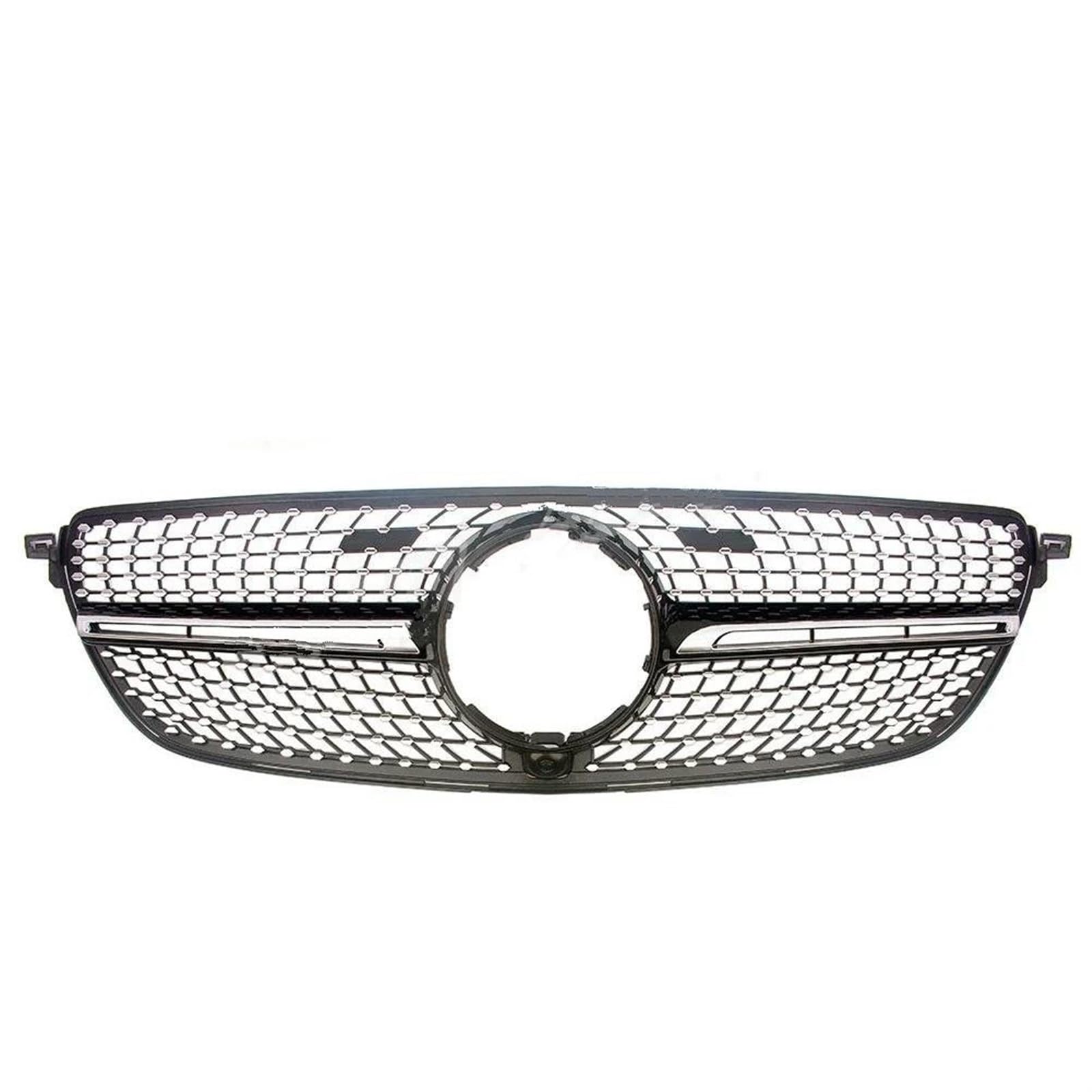Haube Mesh Kühlergrill Für Benz Für GLE SUV W166 2015 2016 2017 2018 2019 2020 Front Kühlergrill Mitte Sport Gitter(Schwarz) von QIFANB