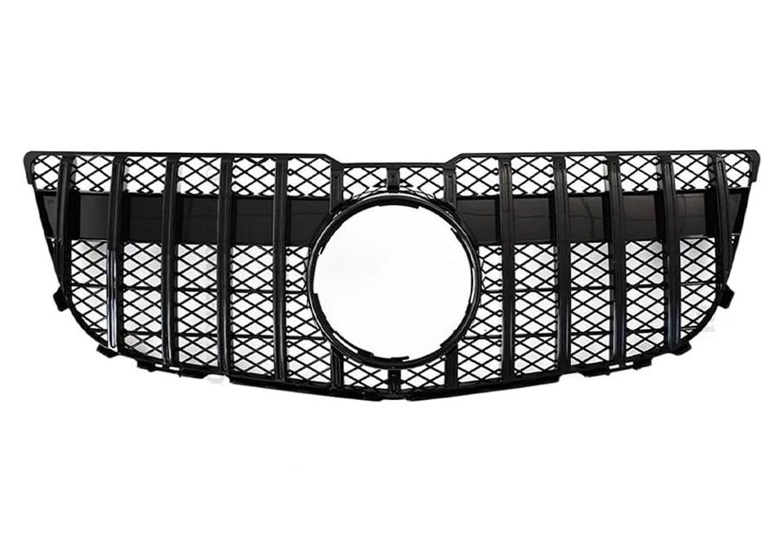 Haube Mesh Kühlergrill Für Benz Für GLK Klasse X204 2013 2014 2015 Auto Stoßstange Haube Mesh Front Grill Oberen Racing Schwarz/Silber Grille(Schwarz) von QIFANB