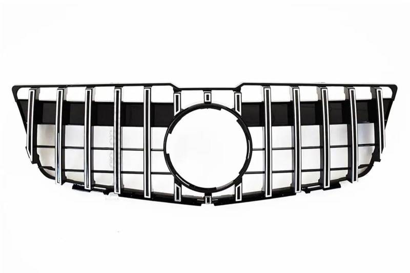 Haube Mesh Kühlergrill Für Benz Für GLK X204 2008 2009 2010 2011 2012 2013 2014 2015 Sport Front Hood Grille Racing Stoßstange Grill(2008-2012 Type A Silvery) von QIFANB