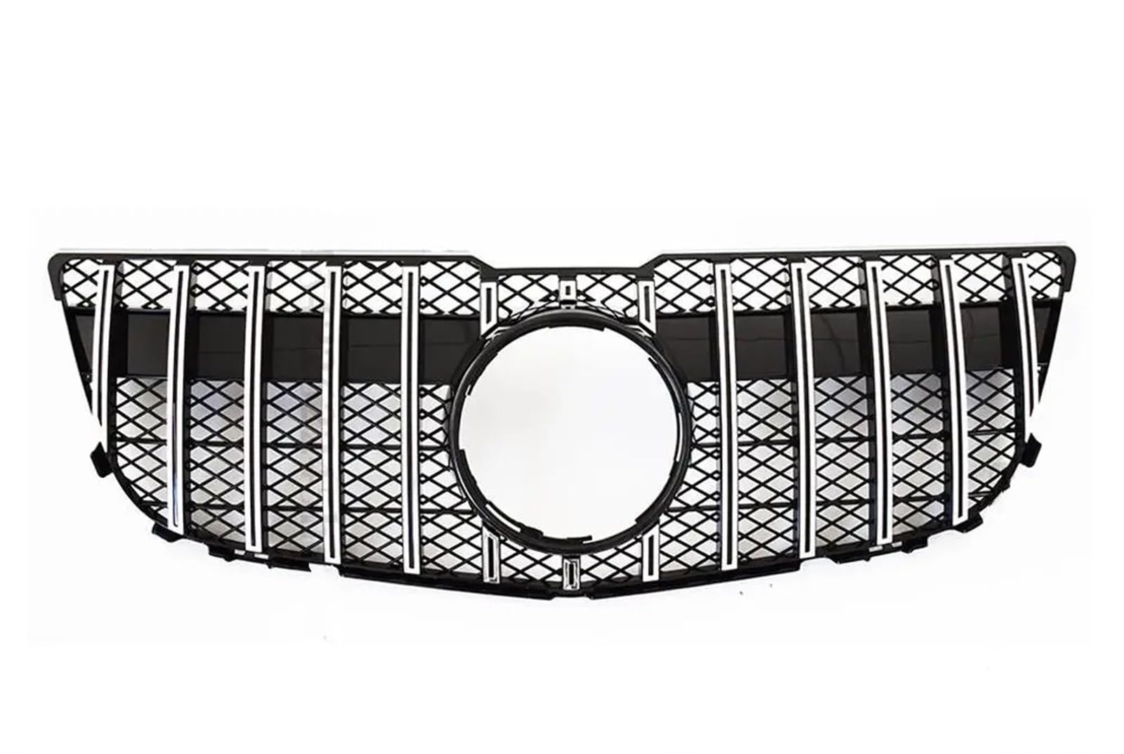 Haube Mesh Kühlergrill Für Benz Für GLK X204 2008 2009 2010 2011 2012 2013 2014 2015 Sport Front Hood Grille Racing Stoßstange Grill(2013-2015 Type A Silvery) von QIFANB