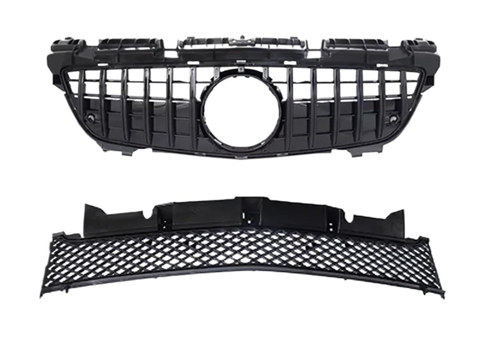 Haube Mesh Kühlergrill Für Benz Für SLK R172 2011 2012 2013 2014 2015 Tuning-Zubehör Diamanthaubengitter Kühlergitter Body Kit Kühlergrill Stoßstangengrill(Type A Black) von QIFANB