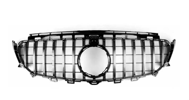 Haube Mesh Kühlergrill Für Benz W213 C238 A238 Für E E200 E260 E300 2016 2017 2018 2019 2020 Diamant Front Einlass Stoßstange Kühlergrill Haube Grill Mesh Sport(Type A Silvery) von QIFANB