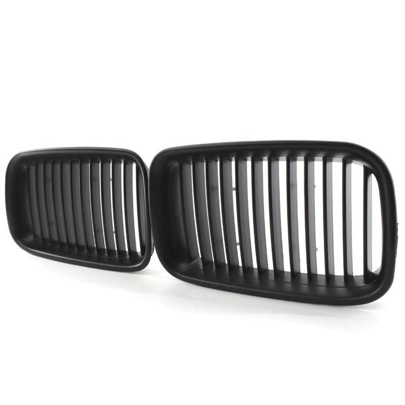 Haube Mesh Kühlergrill Für E36 1994 1995 1996 318i 323i 325i 320i 328i Kühlergrill ABS Front Ersatz Haube Niere Grill(Matt-schwarz) von QIFANB