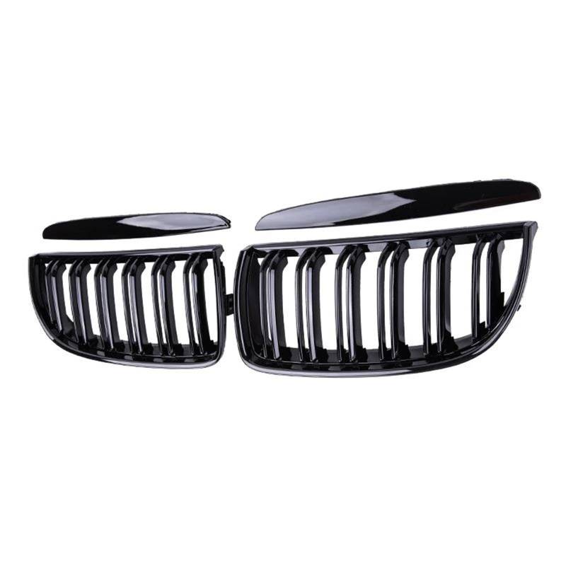 Haube Mesh Kühlergrill Für E90 E91 3er-Serie 323I 328I 335I 330I 325I 2005 2006 2007 2008 ABS-Kühlergrill Racing Grill Schwarz Glänzend Auto-Frontstoßstangengitter(Gloss Black) von QIFANB