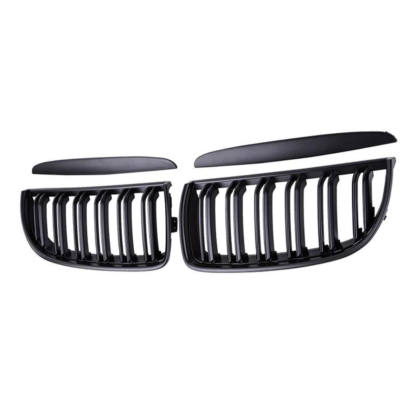 Haube Mesh Kühlergrill Für E90 E91 3er-Serie 323I 328I 335I 330I 325I 2005 2006 2007 2008 ABS-Kühlergrill Racing Grill Schwarz Glänzend Auto-Frontstoßstangengitter(Matt-schwarz) von QIFANB
