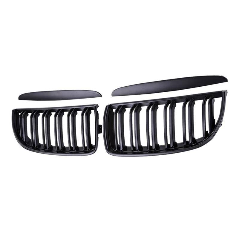 Haube Mesh Kühlergrill Für E90 E91 3er-Serie 323I 328I 335I 330I 325I 2005 2006 2007 2008 ABS-Kühlergrill Racing Grill Schwarz Glänzend Auto-Frontstoßstangengitter(Matt-schwarz) von QIFANB