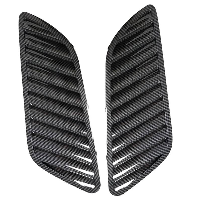 Haube Mesh Kühlergrill Für E90 E91 E92 F30 E46 2 Stücke Auto Front Grill Haube Abdeckung Motorhaube Grill Air Outlet Vent Abdeckung Trim(Kohlefaser-Optik) von QIFANB