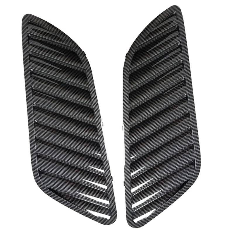Haube Mesh Kühlergrill Für E90 E91 E92 F30 E46 Auto Frontgrill Haubenabdeckung Carbon Fiber Look Motorhaube Grill Luftauslass Entlüftungsabdeckung Trim(Kohlefaser) von QIFANB