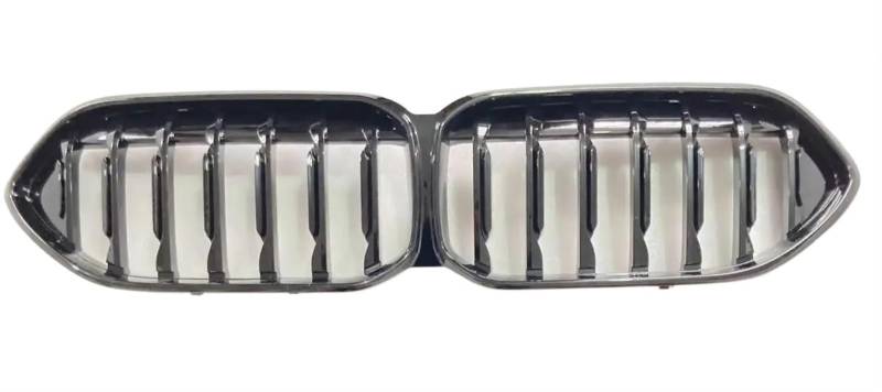 Haube Mesh Kühlergrill Für F44 2 Serie 220i 225i M235i M240i 4 Türen 2020 + Vorne Mitte Grille Sport Gitter Ersatz ABS(Single Line Black) von QIFANB