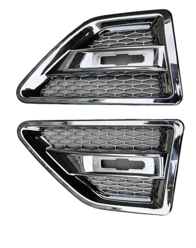Haube Mesh Kühlergrill Für Land Für Rover Für Freelander 2 LR2 2008 2009 2010 2011 2012 2013 2014 2015 Seite Fender Spoiler Abfluss Mesh Tür Seite Grille LR001660 LR001658(Chrom) von QIFANB