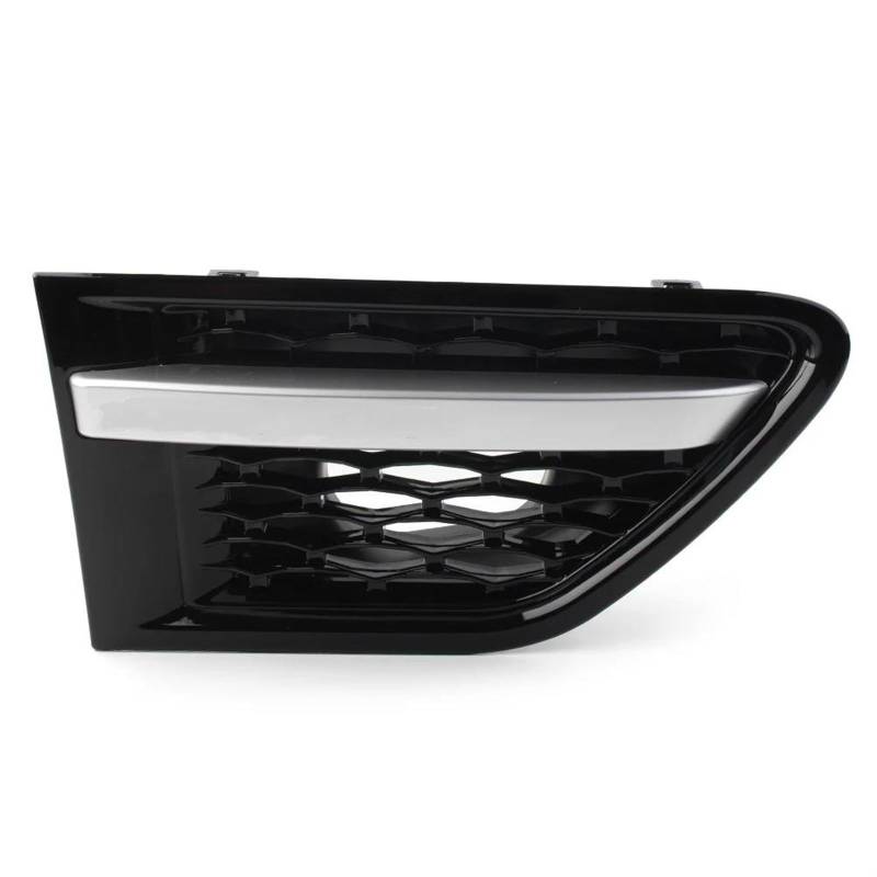 Haube Mesh Kühlergrill Für Land Für Rover Für Range Für Rover Sport 2010 2011 2012 2013 1 Stücke Vorne Rechts Auto Seite Kotflügel Air Vent Grille Grill(Black Silver) von QIFANB