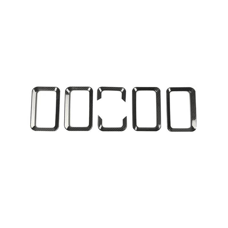 Haube Mesh Kühlergrill Für Suzuki Für Jimny 2019 2020 2021 2022 2023 2024 Auto Front Grills Grille Dekoration Abdeckung(Carbon Fiber Grain) von QIFANB