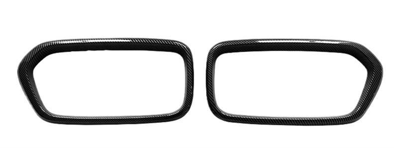 Haube Mesh Kühlergrill Für X2 F39 2020 2021 ABS Paar Front Stoßstange Grill Grille Rahmen Auto Zubehör Auto Styling(Kohlefaser) von QIFANB