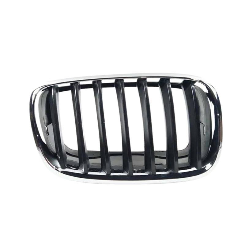 Haube Mesh Kühlergrill Für X5 E70 2006 2007 2008 2009 2010 2011 2012 2013 51137157687 51137157688 Auto Front Chrom Kühlergrill Kühlergrill(Schwarze Linke) von QIFANB