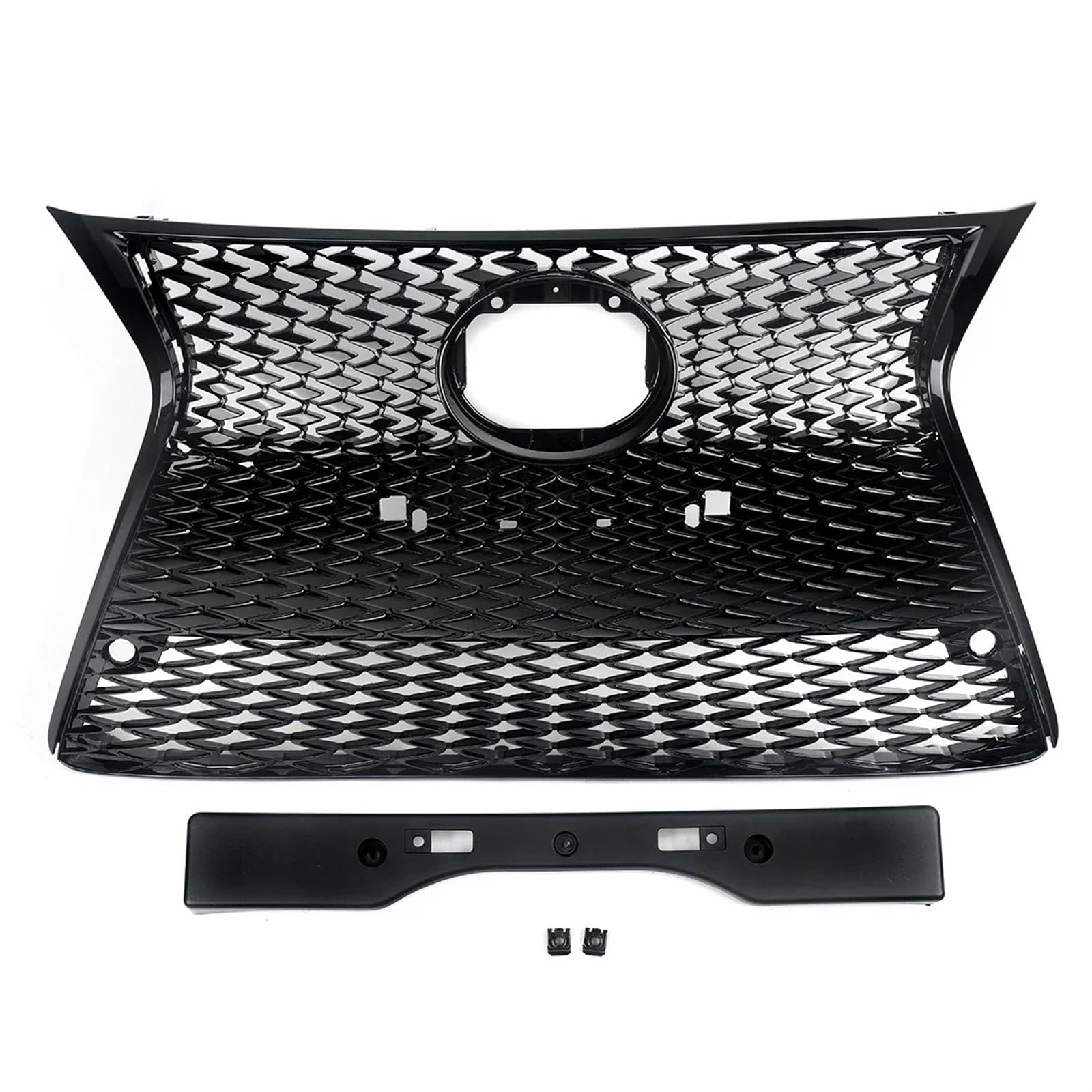 Haube Mesh Kühlergrill Glanz Schwarz Für Lexus Für IS250 Für IS350 Sport 2014 2015 2016 Front Stoßstange Oberen Unteren Grill Haube Mesh Kühlergrill Glanz Schwarz Für Lexus Für IS250 Für IS350 Sport 2014 2015 2016 Front Stoßstange Oberen Unteren Grill von QIFANB