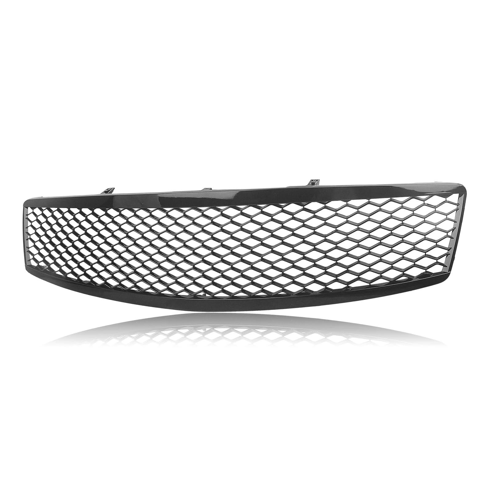 Haube Mesh Kühlergrill Kühlergrill Auto Obere Stoßstange Haube Abdeckung Mesh Grid Racing Grills Für Infiniti Für G35 Für G37 2007 2008 2009 Limousine 4 Tür(Glossy Black) von QIFANB
