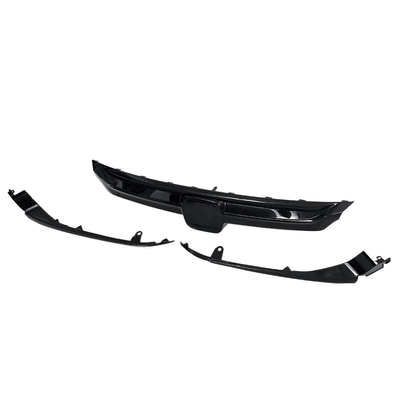 Haube Mesh Kühlergrill Kühlergrill Stoßstange Gril Ersatz Chrom Silber Glänzend Schwarz Für Accord Limousine 2018 2019 2020 10th Gen Sport(Chrome Silver) von QIFANB
