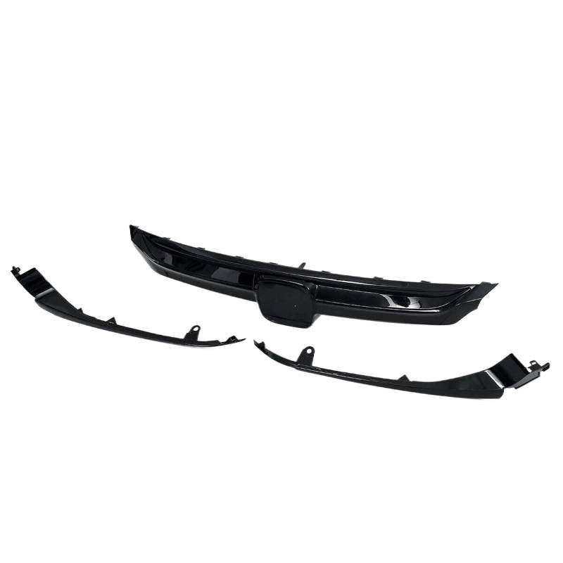 Haube Mesh Kühlergrill Kühlergrill Stoßstange Gril Ersatz Chrom Silber Glänzend Schwarz Für Accord Limousine 2018 2019 2020 10th Gen Sport(Chrome Silver) von QIFANB