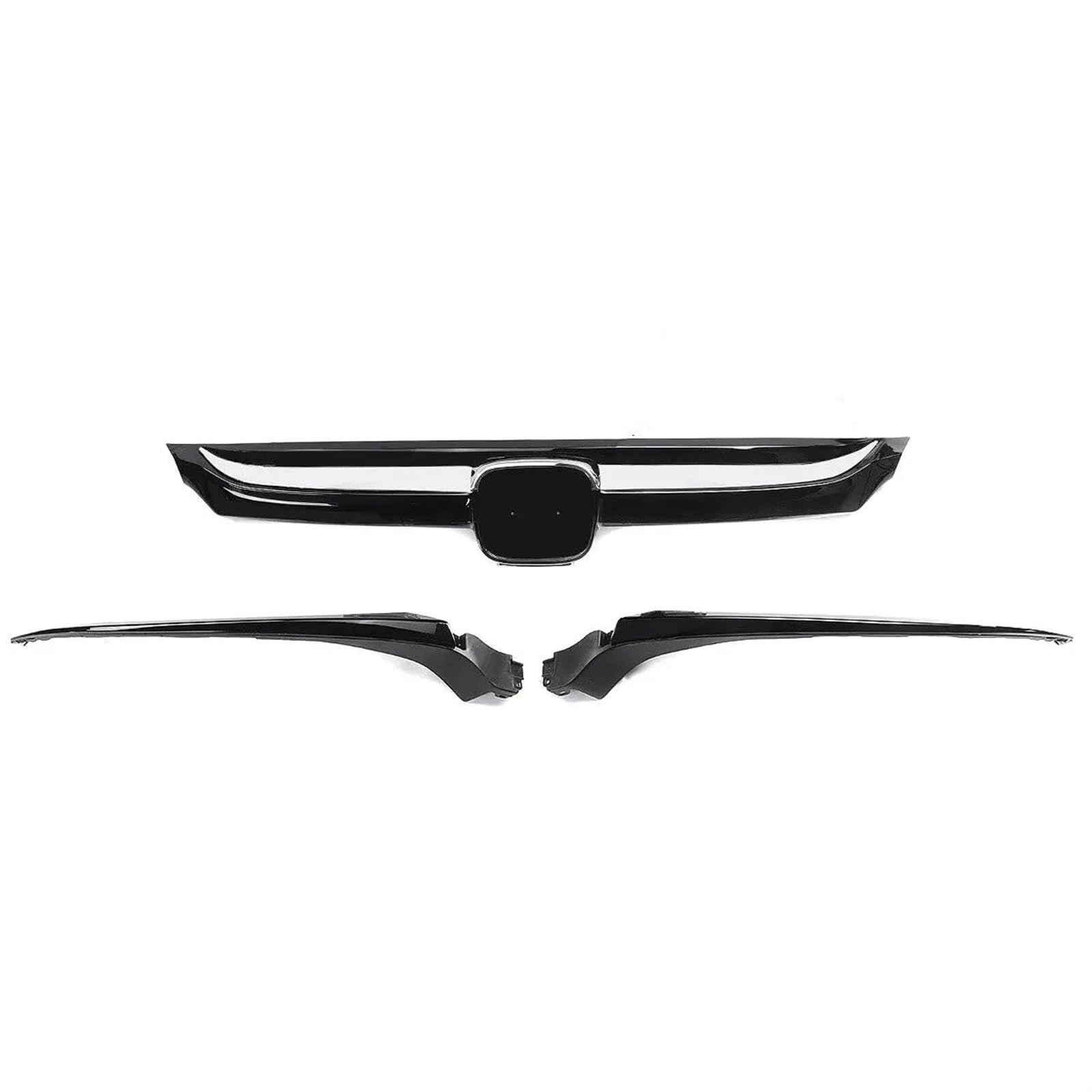 Haube Mesh Kühlergrill Kühlergrill Stoßstange Gril Ersatz Chrom Silber Glänzend Schwarz Für Accord Limousine 2018 2019 2020 10th Gen Sport(Glossy Black) von QIFANB