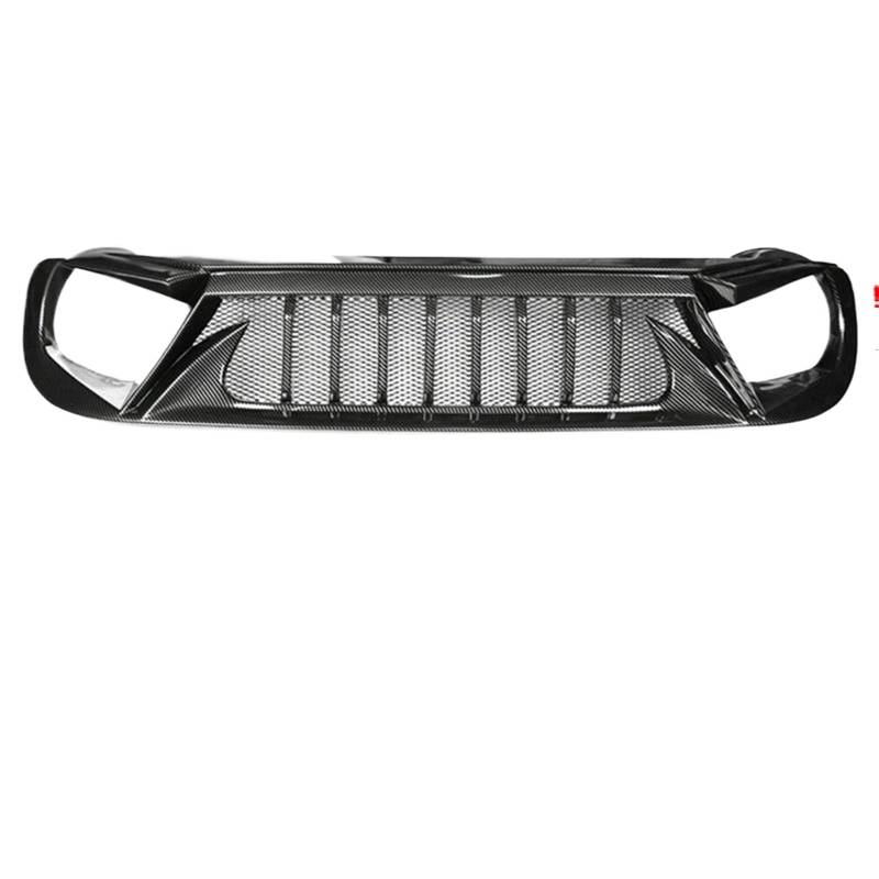 Haube Mesh Kühlergrill Racing Grills Für Jeep Für Renegade 2016 2017 2018 2019 2020 Matt Schwarz Carbon Grille Lufteinlass Styling Außen Tuning(2016-2018 Carbon Fiber Look) von QIFANB