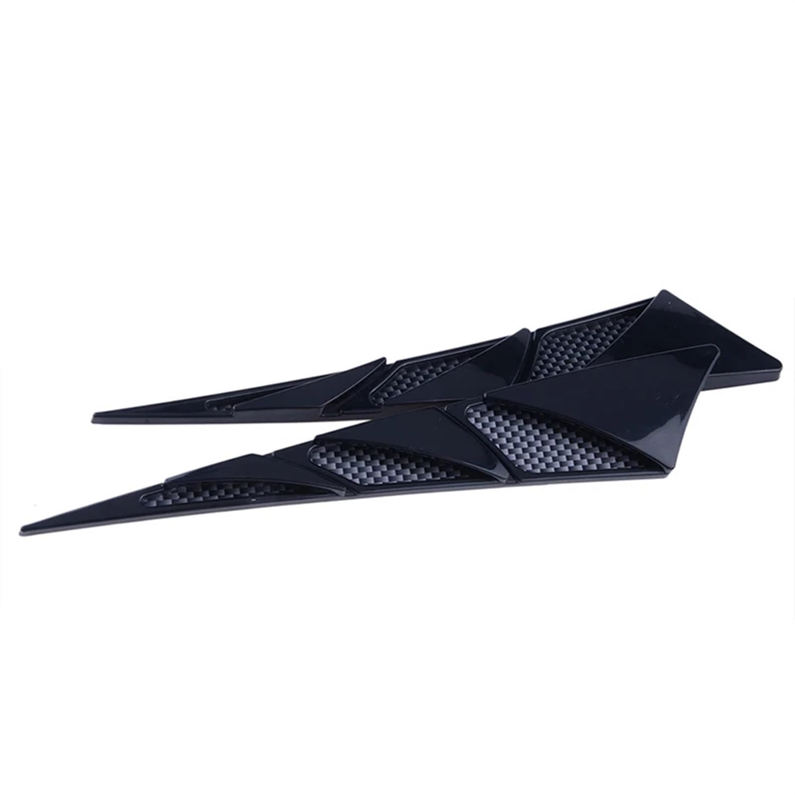 Haube Mesh Kühlergrill Universal Auto Air Flow Intake Vent Abdeckung Aufkleber Gill Bonnet Vent Grille Kanal Dekor Auto Styling(Schwarz) von QIFANB
