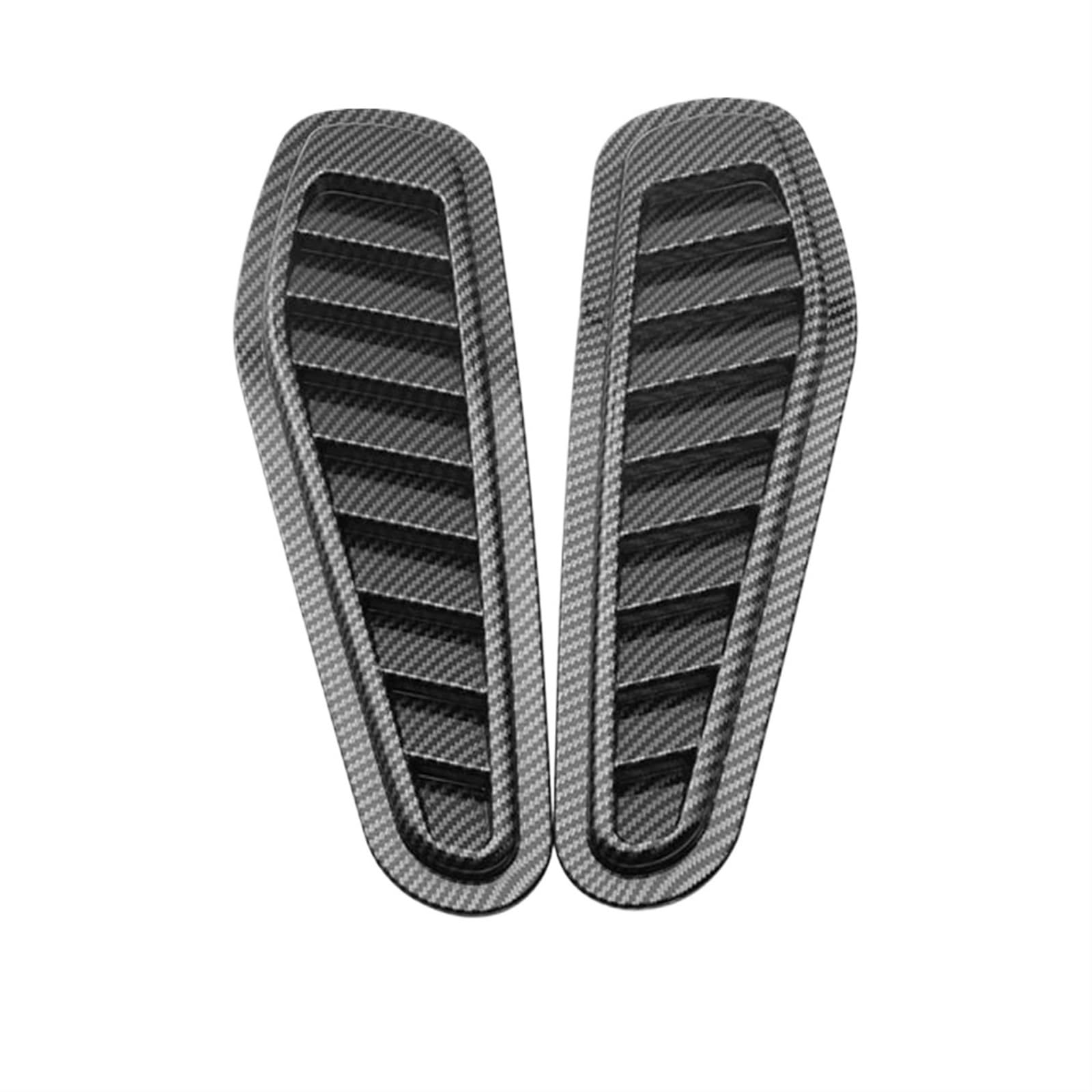 Haube Mesh Kühlergrill Universal-Tuning Auto Motorhaube Kühlergrill Scoop Dekorative Abdeckung(Carbon Look) von QIFANB