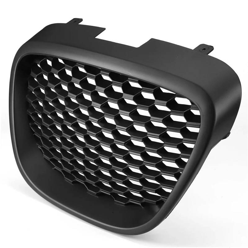 Haube Mesh Kühlergrill Wabengrill Für Die Frontstoßstange, Mattschwarz, Hitzebeständig, Kühlergrill Für Seat Für Leon MK2 1P 2005 2006 2007 2008 2009(Matt-schwarz) von QIFANB