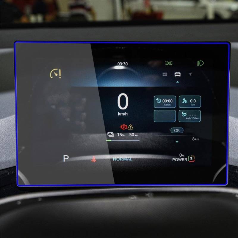 Navigator Bildschirm Displayschutz 10,25 Zoll Auto-GPS-Navigations-Armaturenbrett Displayschutzfolie Aus Gehärtetem Glas Zentrale Displayschutzfolie Für MG 4 Für EV 2023(Only Dashboard) von QIFANB