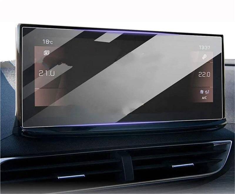 Navigator Bildschirm Displayschutz 10 Zoll Navigation Film LCD Zubehör Gehärtetem Glas Screen Protector Film Für Peugeot 5008 II Für Peugeot 3008 Für GT Für Linie 2021 2022 von QIFANB