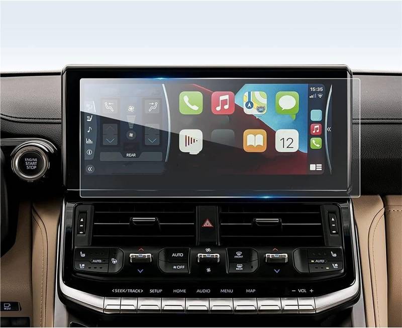 Navigator Bildschirm Displayschutz 12,3 Zoll Touchscreen Gehärtetem Glas Auto GPS Navigation Displayschutzfolie Für Toyota Für Land Für Cruiser LC300 2022 von QIFANB