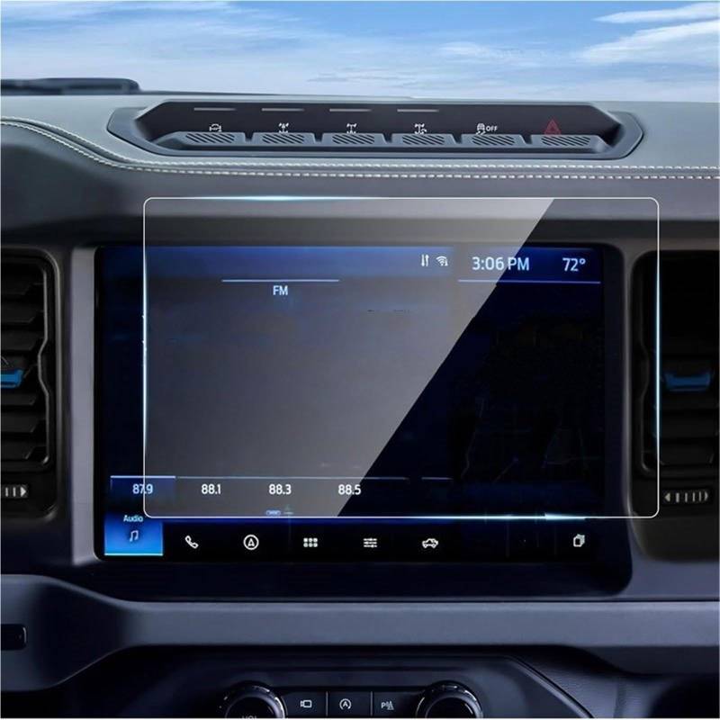 Navigator Bildschirm Displayschutz 12 Zoll Oder 8 Zoll Auto GPS Navigation Display Bildschirm Film Gehärtetem Glas Schutz Film Für Ford Für Bronco 2021 2022 2023 2024(12inch) von QIFANB