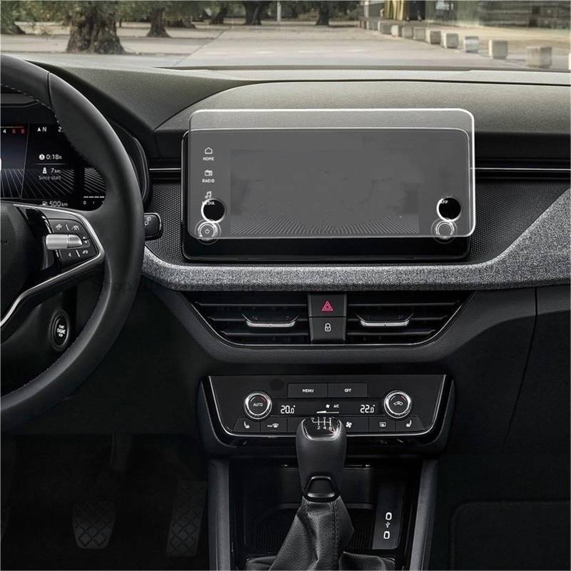 Navigator Bildschirm Displayschutz 8,25 Zoll Auto-Infotainment GPS-Navigation TPU-Displayschutzfolie für Skoda für Kamiq 2024 von QIFANB