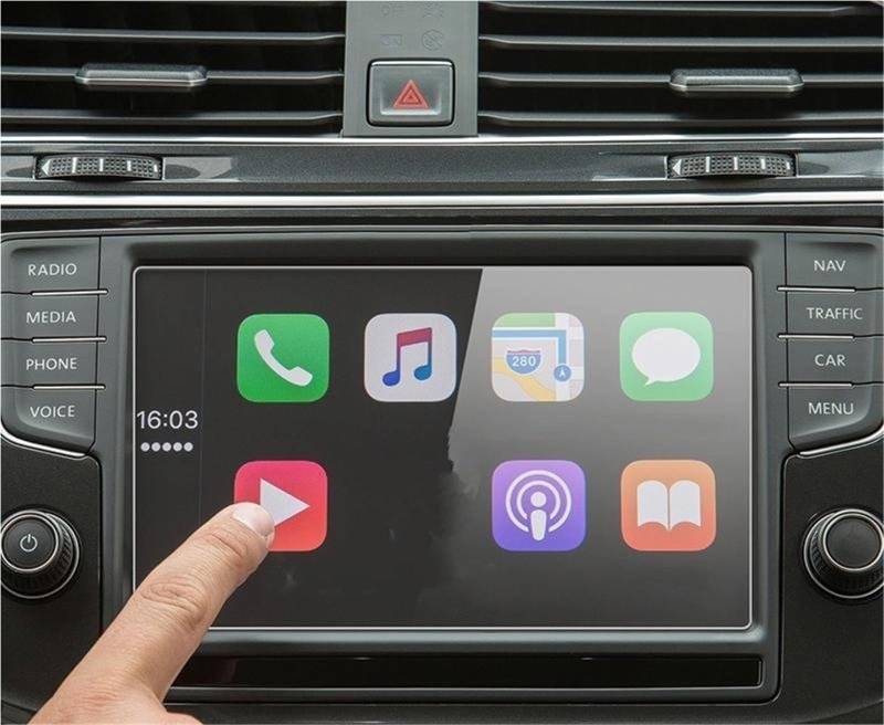Navigator Bildschirm Displayschutz 8 Zoll Auto-Navigation GPS-Bildschirm Aus Gehärtetem Glas Stahl Schutzfolie Für VW Für Tiguan MK2 2016 2017 2018 2019 2020 von QIFANB