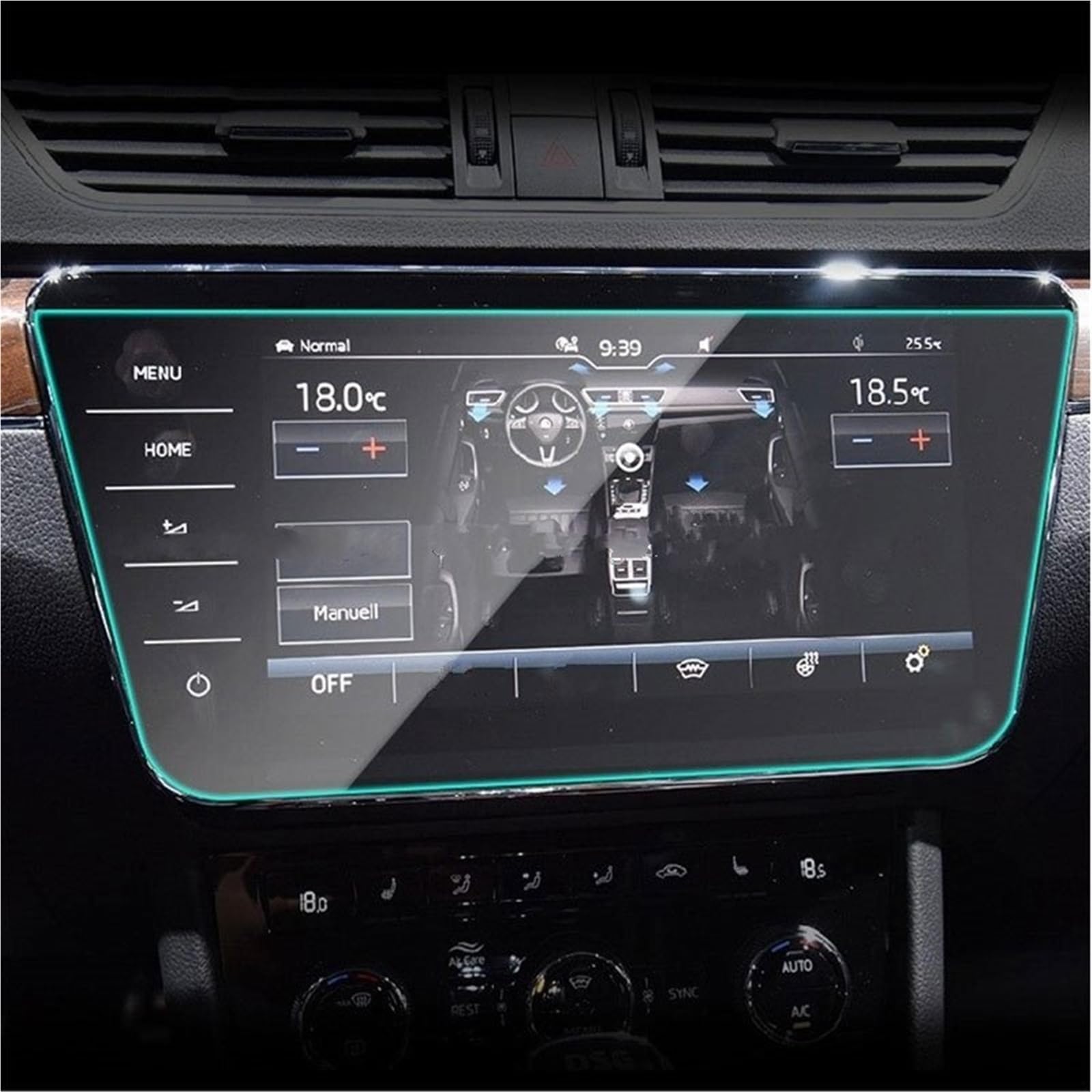 Navigator Bildschirm Displayschutz 8 Zoll Oder 9,2 Zoll Auto GPS Navigation LCD Bildschirm TPU Schutz Film Für Skoda Für Superb 2018 2019 2020 2021 2022 2023(9.2 Inch) von QIFANB