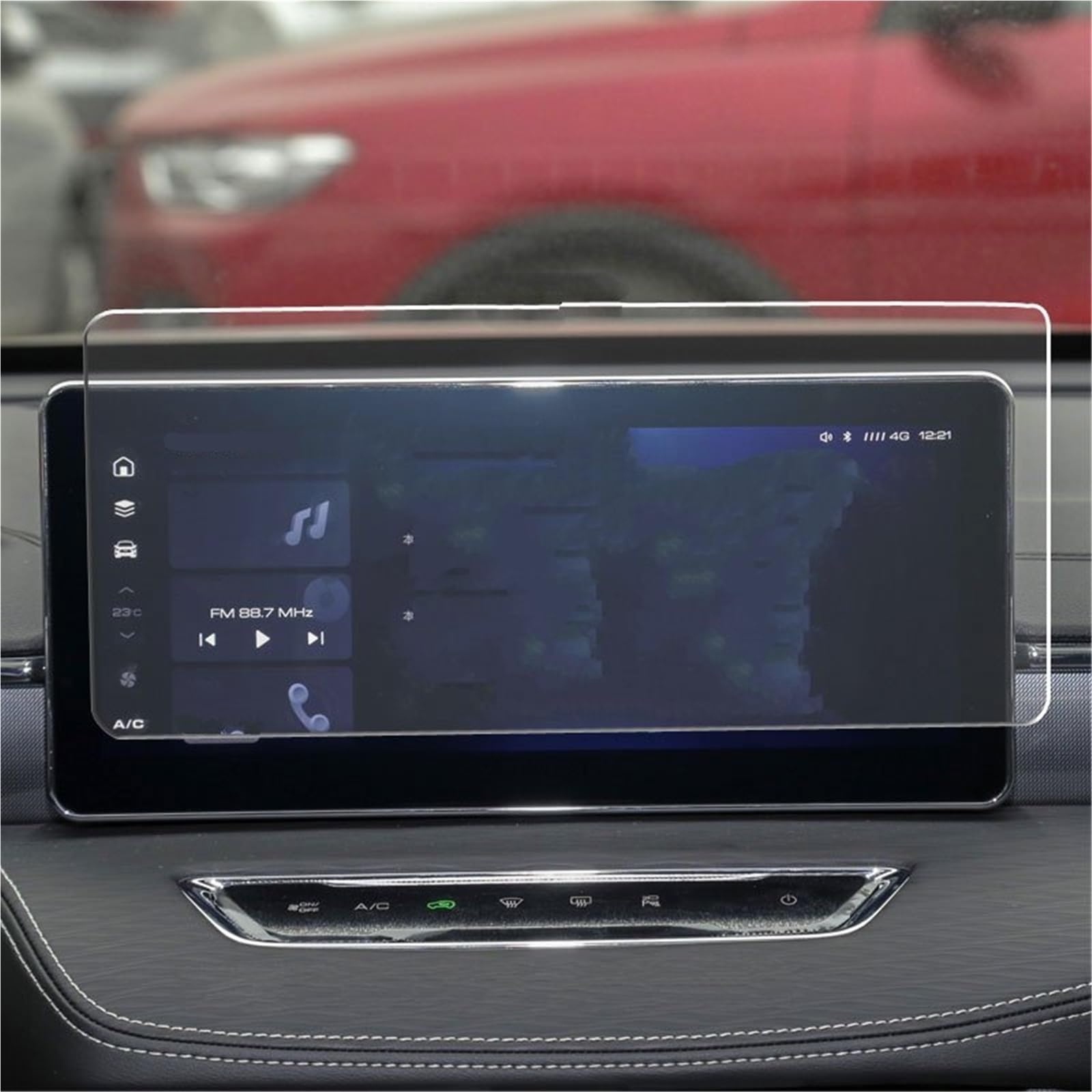 Navigator Bildschirm Displayschutz Armaturenbrett 12,3 Zoll Navigationsmembran Auto GPS-Display Schutzfolie Aus Gehärtetem Glas Für Haval Für Jolion 2021(for 12.3 inch) von QIFANB
