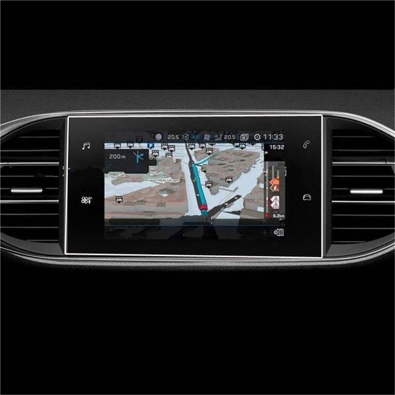 Navigator Bildschirm Displayschutz Auto 9,7 Zoll Navigation Infotainment GPS Radio Gehärtetes Glas Displayschutzfolie Für Peugeot 308 408 508 2016 2017 2018 2019 von QIFANB